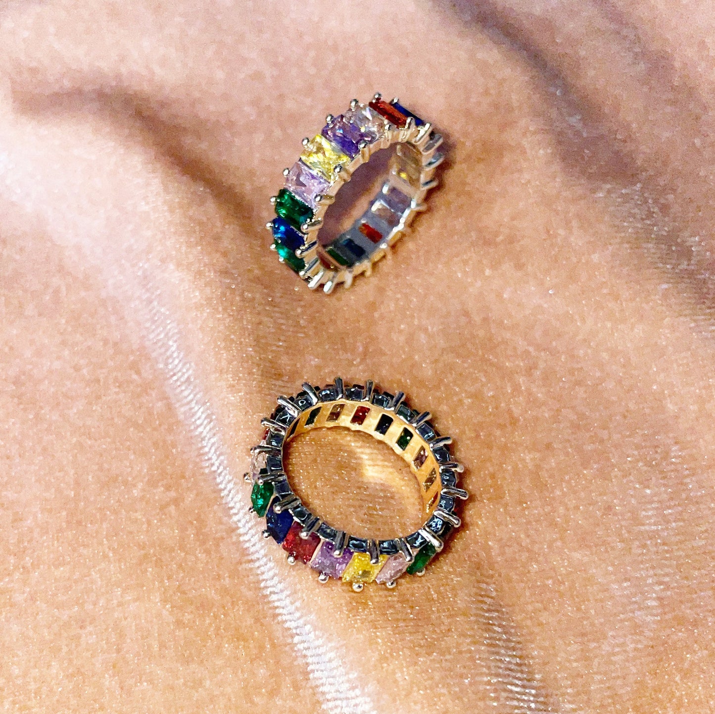 GIA Baguette Crystals Ring