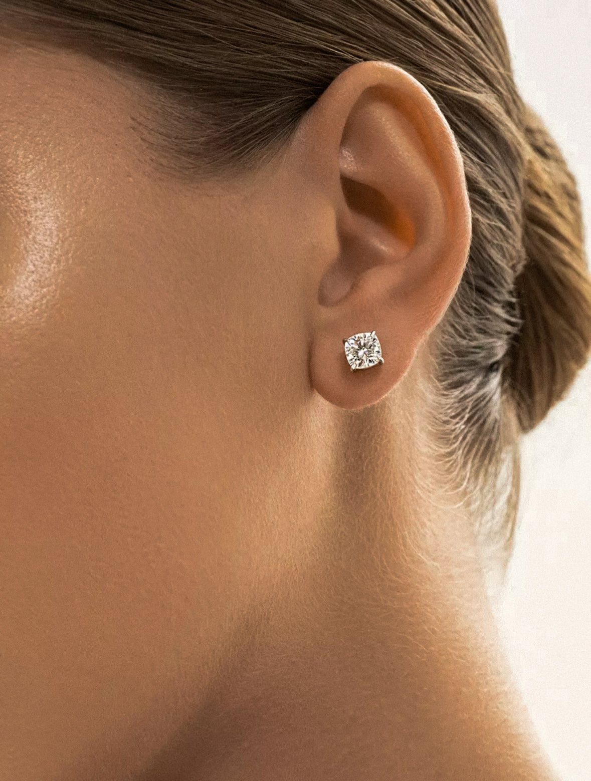 Moissanite Diamond Stud Earrings - 5MM
