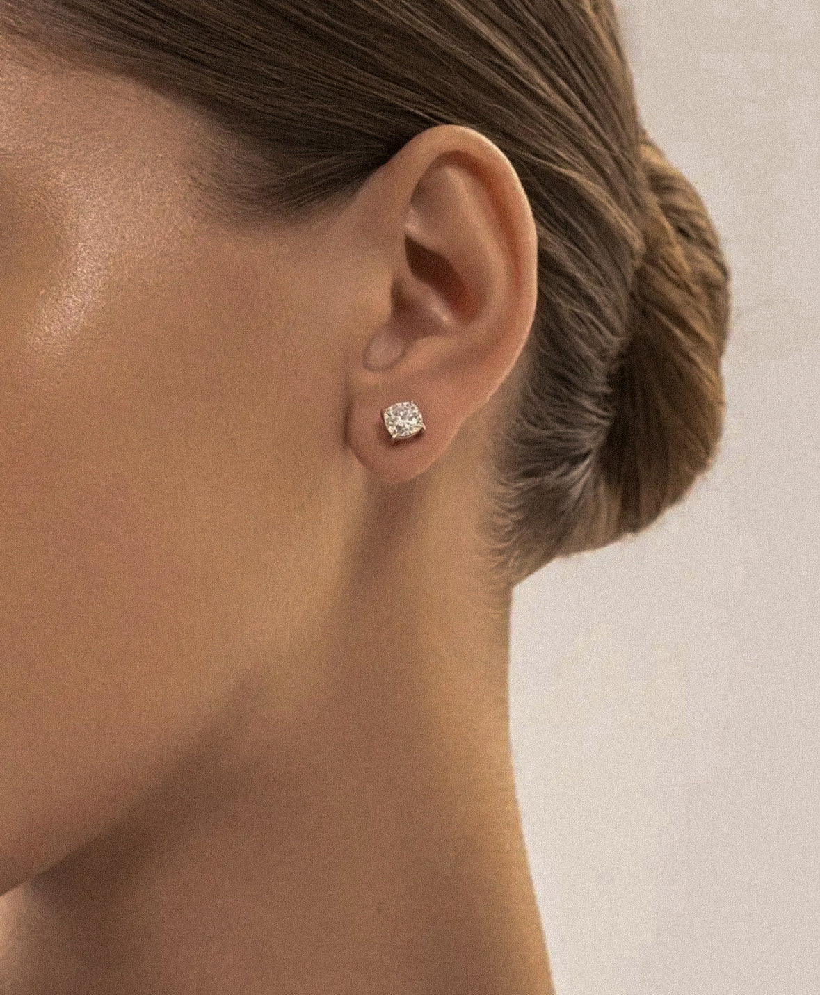 Moissanite Diamond Stud Earrings - 5MM