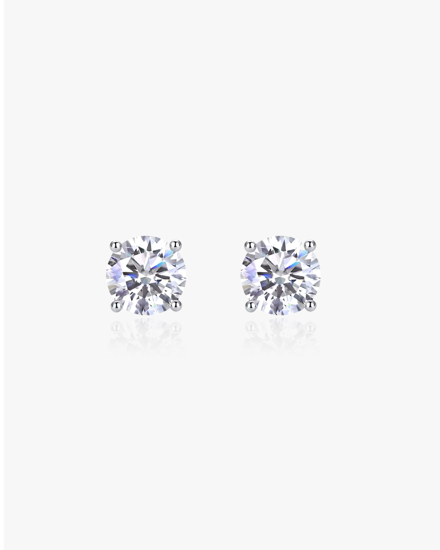 Moissanite Diamond Stud Earrings - 5MM