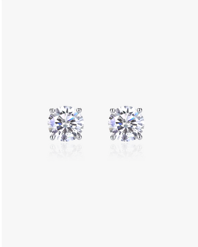 Moissanite Diamond Stud Earrings - 5MM