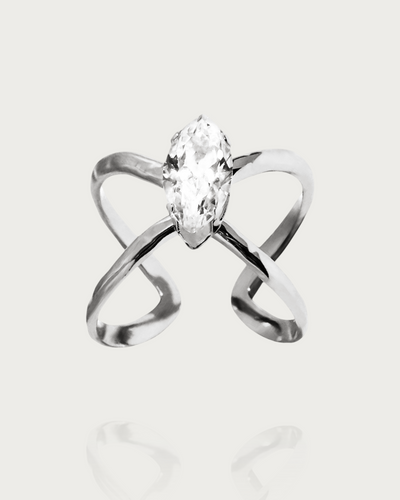 Adjustable Diamante Ring