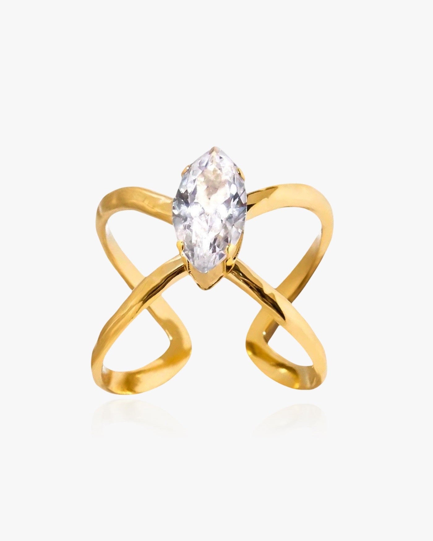 Adjustable Diamante Ring