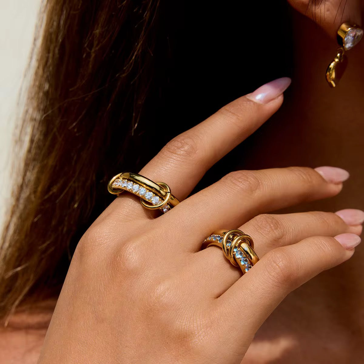 CONNECTION Double Blue Ring