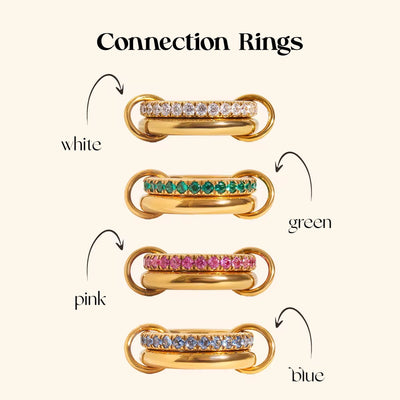 CONNECTION Double Pink Ring
