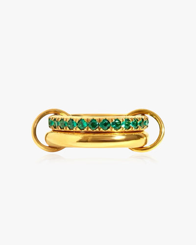 CONNECTION Double Green Ring