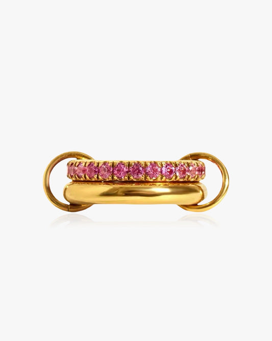 CONNECTION Double Pink Ring