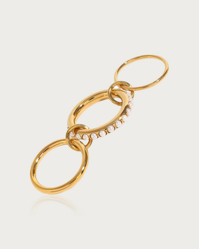 CONNECTION Triple Pearl Ring