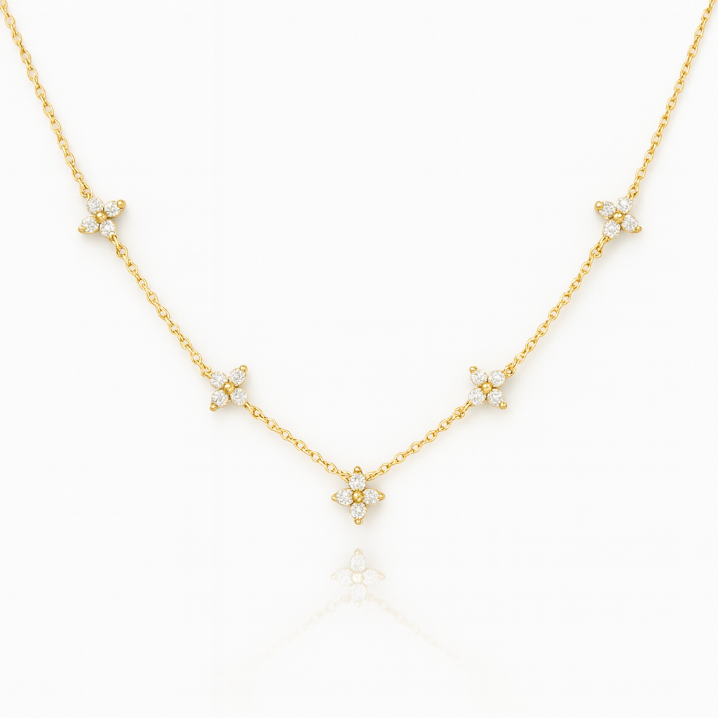Dainty Lucky Clover Necklace