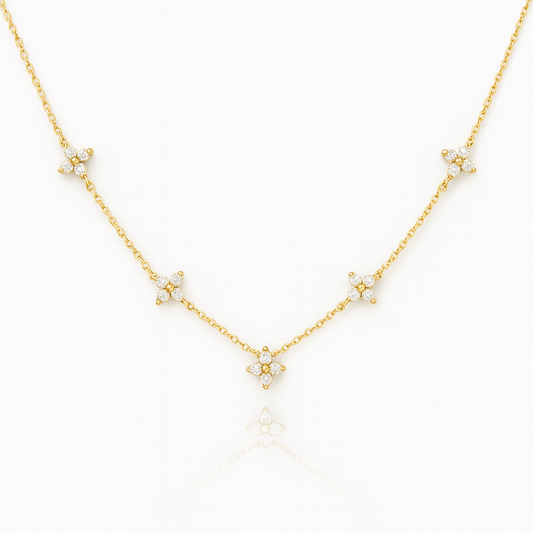 Dainty Lucky Clover Necklace