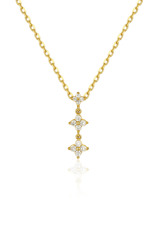 Clover Trio Sterling Silver Necklace