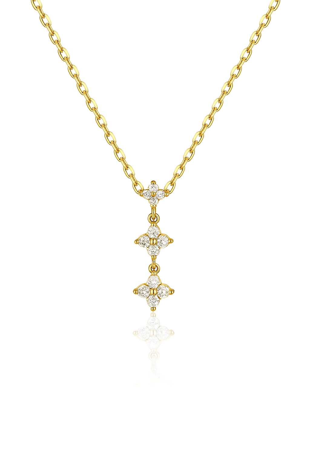 Clover Trio Sterling Silver Necklace