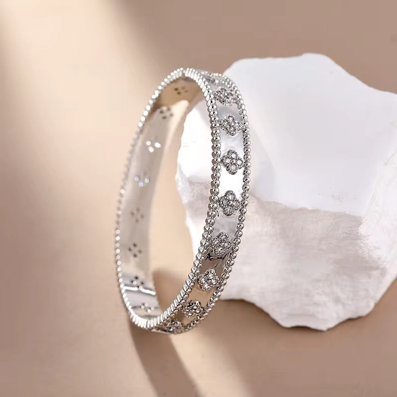 Clover 3D Bangle Bracelet
