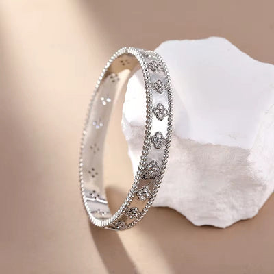 Clover 3D Bangle Bracelet