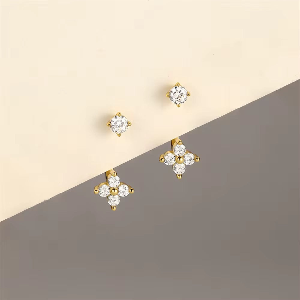 Clover Jacket Earrings Sterling Silver