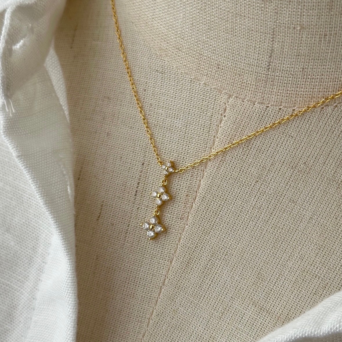 Clover Trio Sterling Silver Necklace