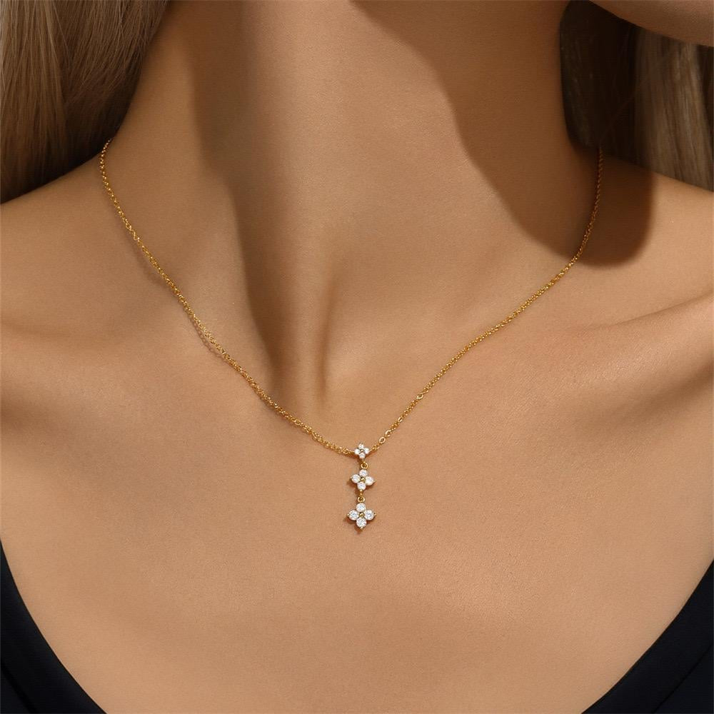 Clover Trio Sterling Silver Necklace