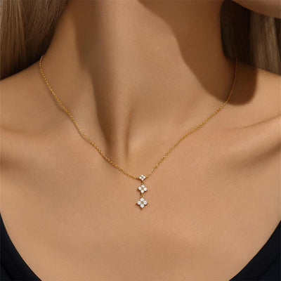 Clover Trio Sterling Silver Necklace