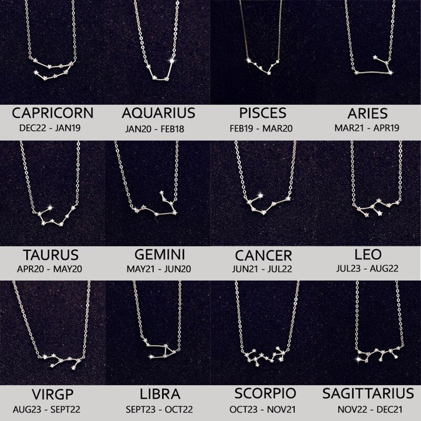 Constellation Zodiac Necklace