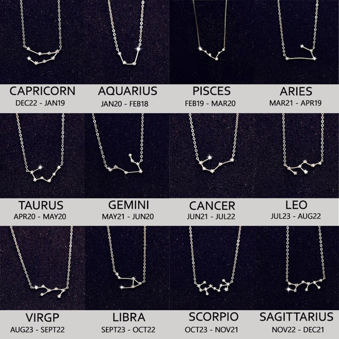 Constellation Zodiac Necklace