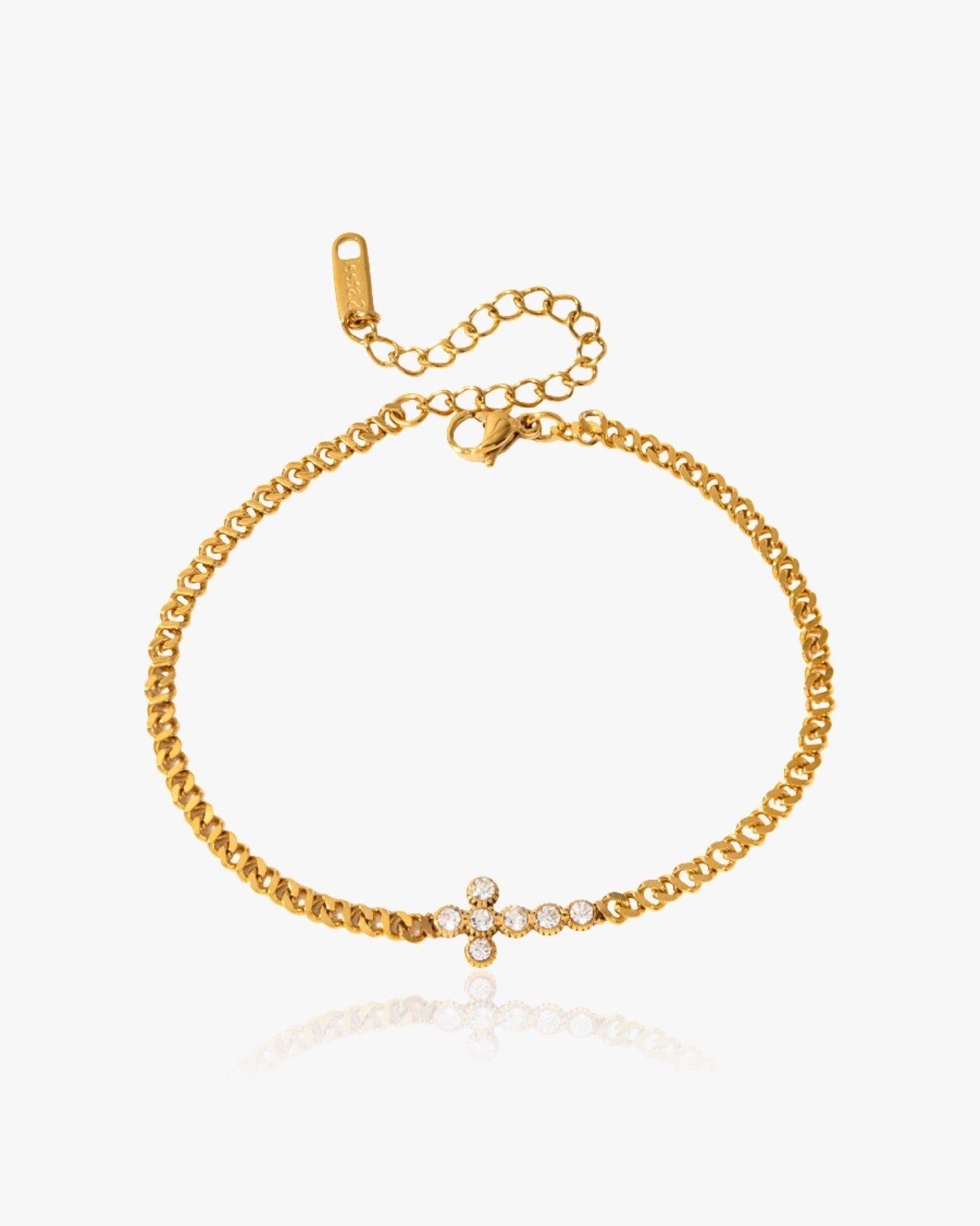 Crystal Cross Bracelet
