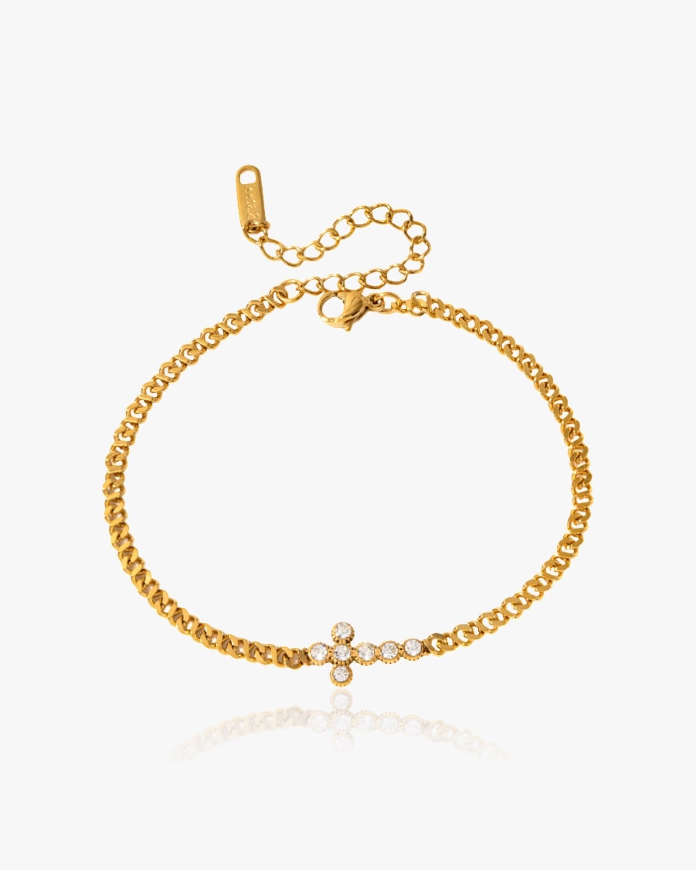 Crystal Cross Bracelet