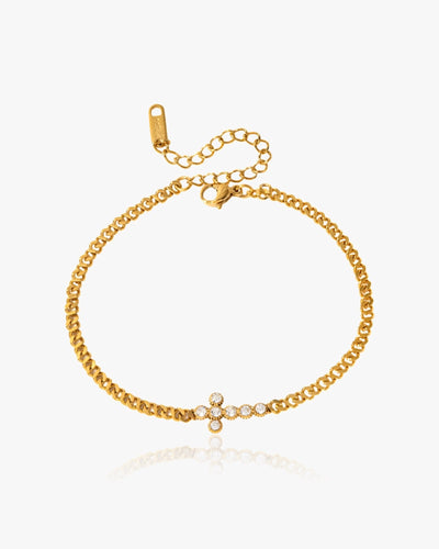Crystal Cross Bracelet