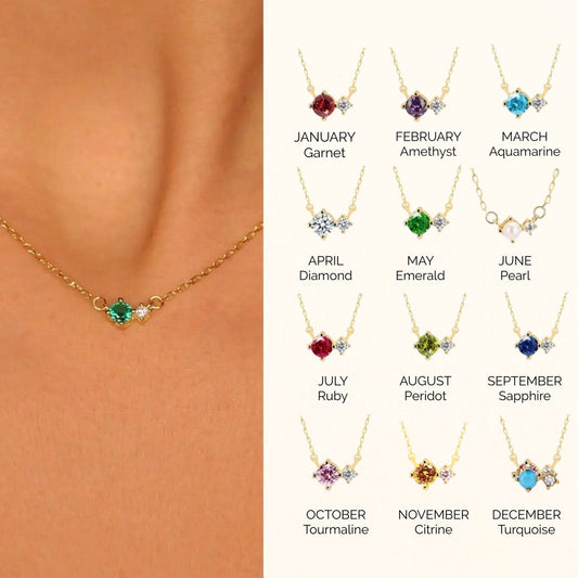 Dainty Birthstone Necklace