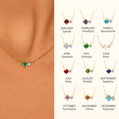 Dainty Birthstone Necklace