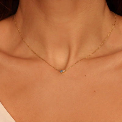 Dainty Birthstone Necklace