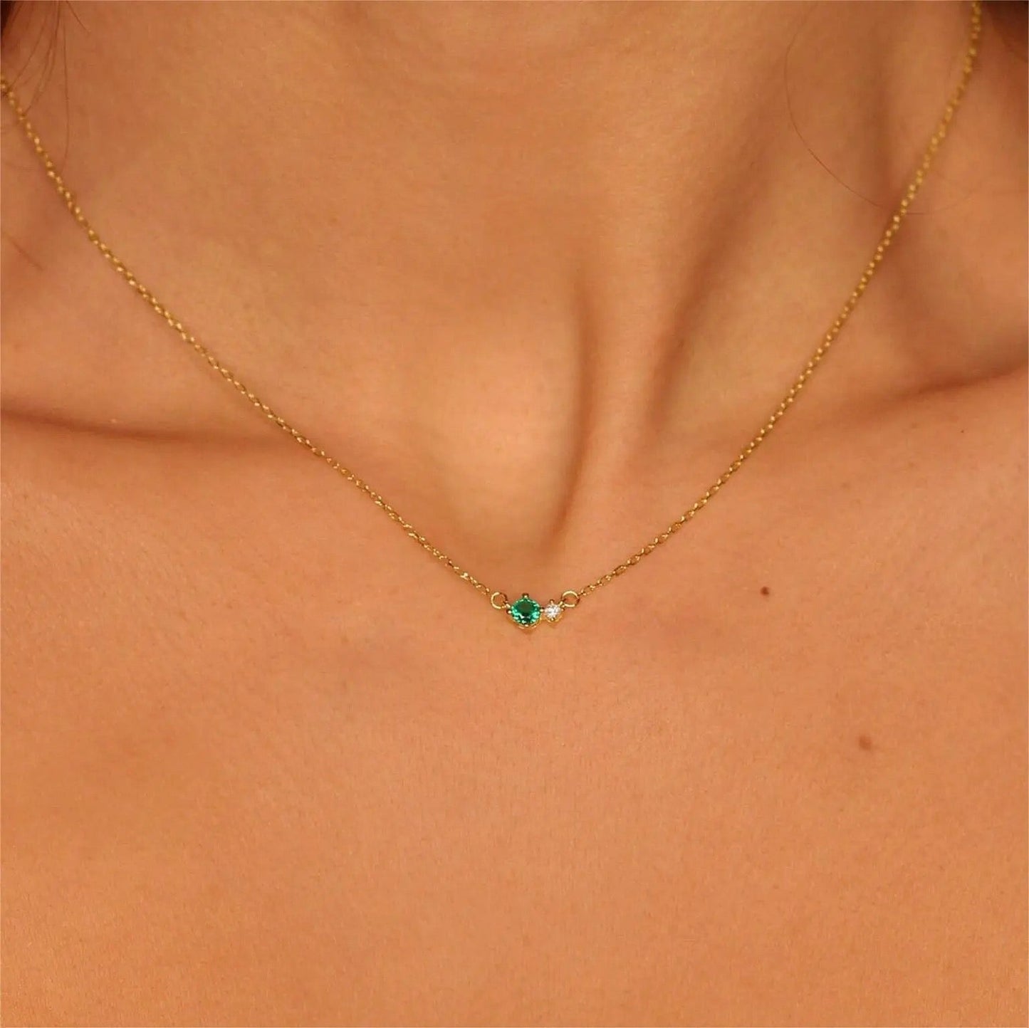 Dainty Birthstone Necklace