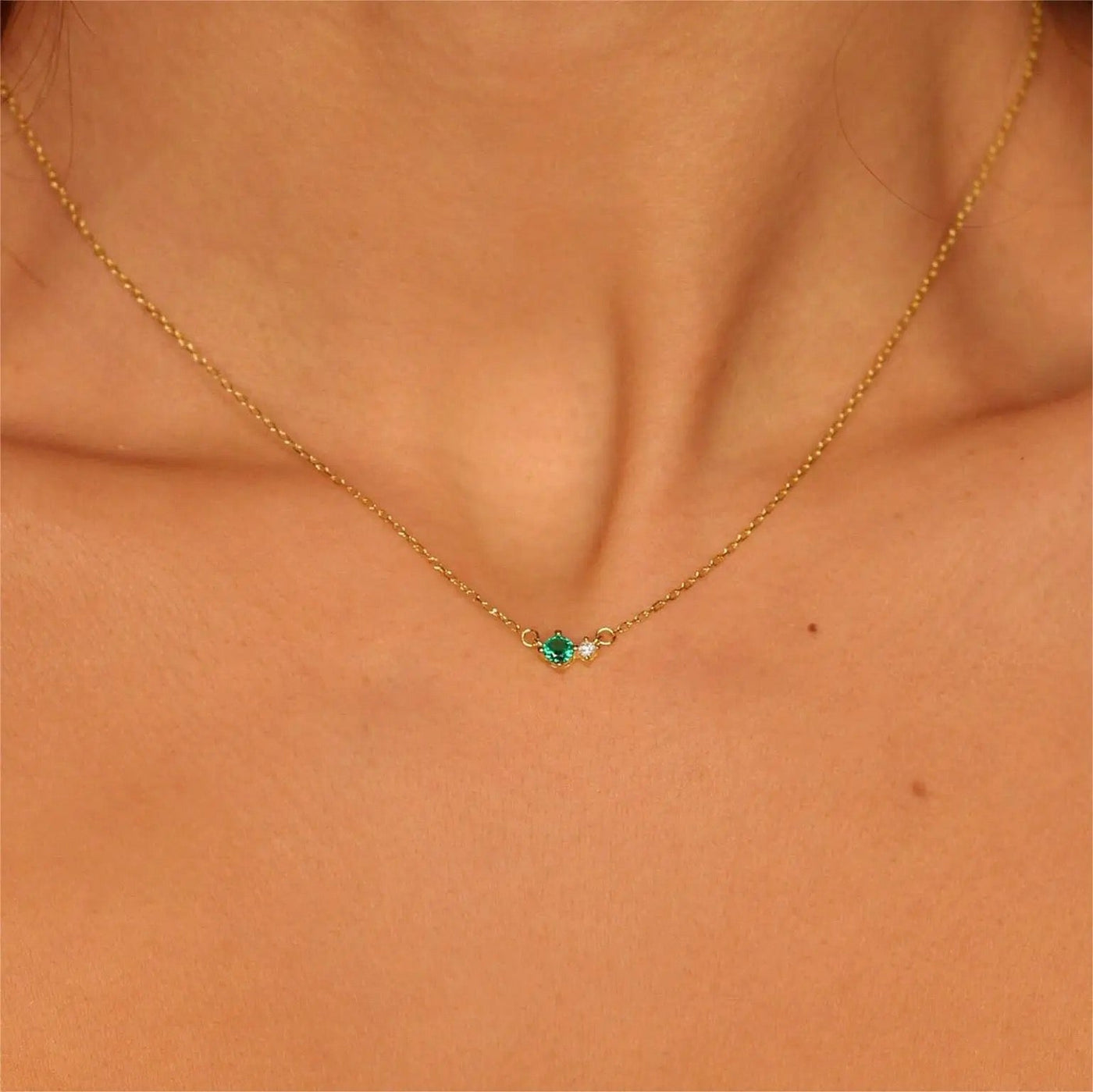 Dainty Birthstone Necklace