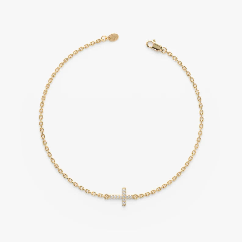 Dainty Cross Bracelet