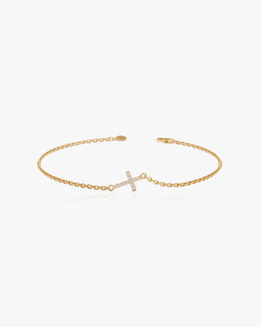 Dainty Cross Bracelet