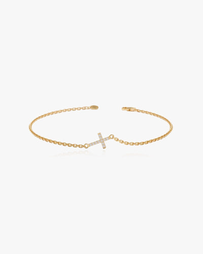 Dainty Cross Bracelet