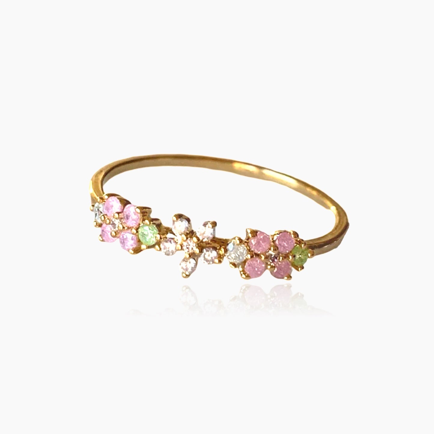 Dainty Cute Flowers Ring