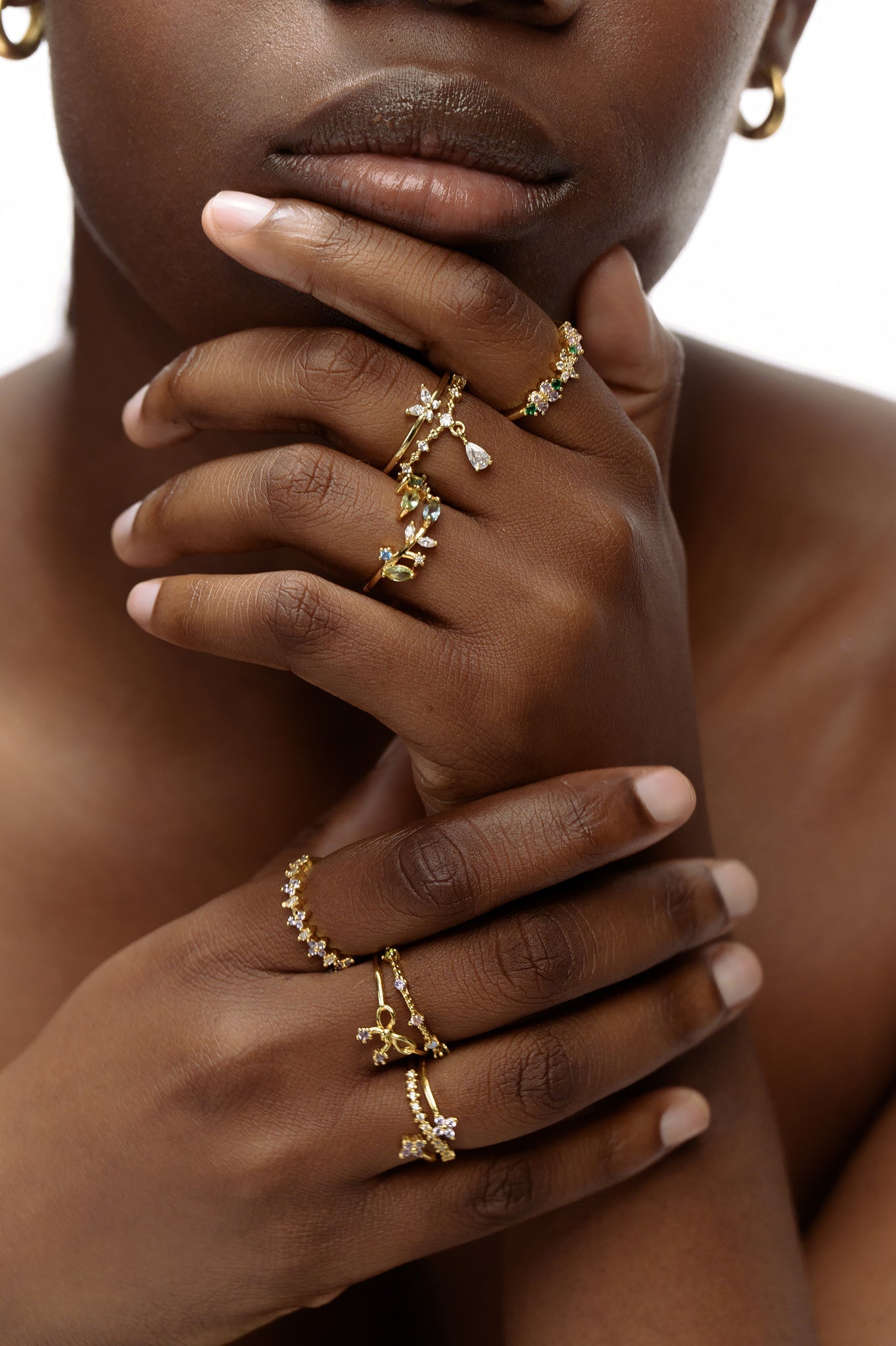 Dainty Cute Flowers Ring