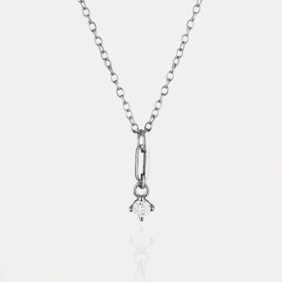 Dainty Diamante Necklace 925 Sterling Silver