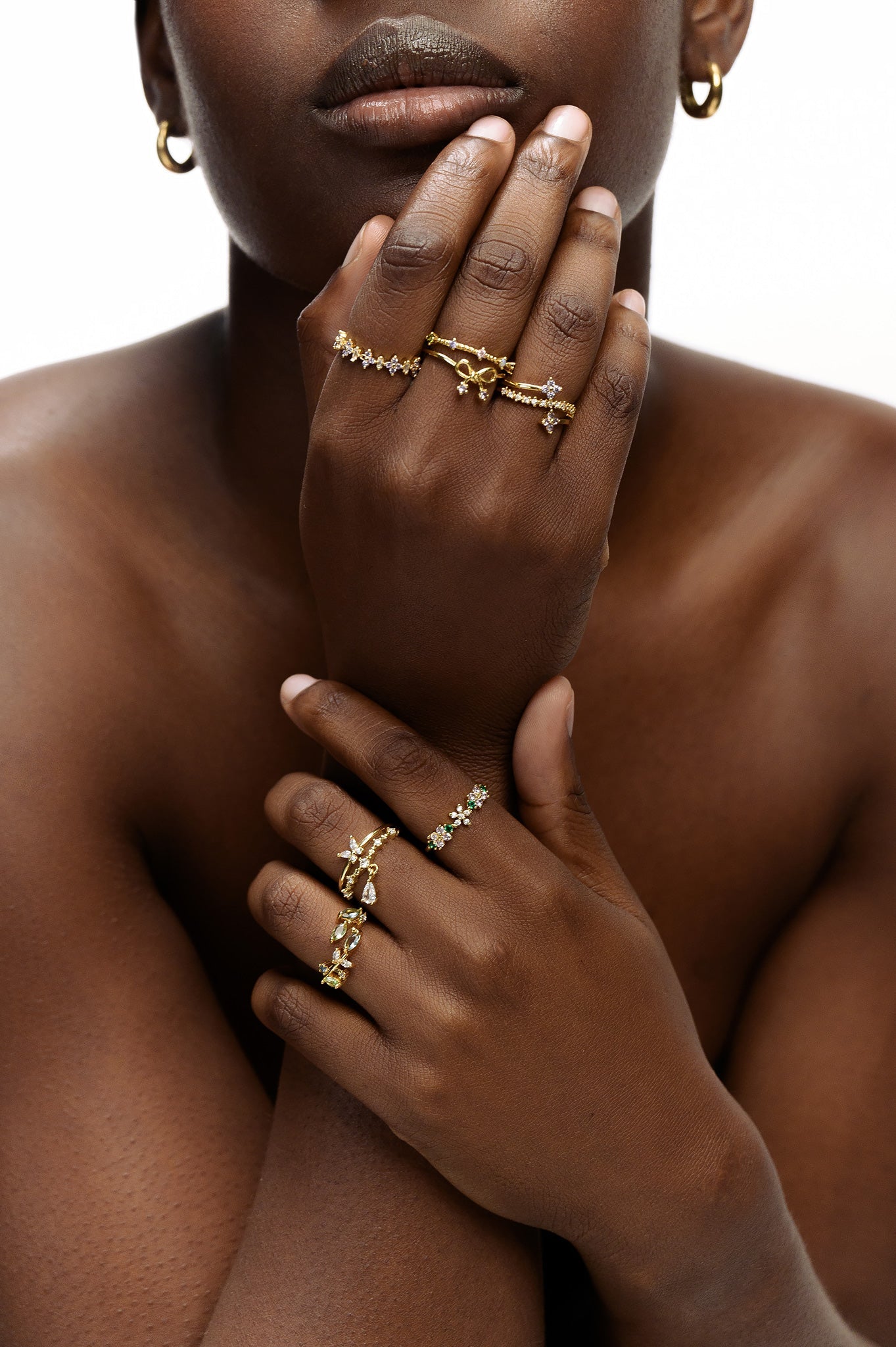 Dainty Flower Arch Ring