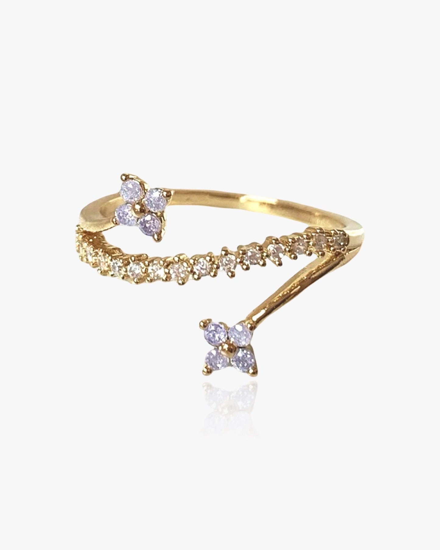 Dainty Flower Arch Ring