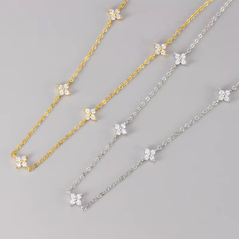 Dainty Lucky Clover Necklace