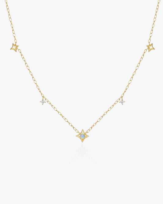 Dainty Necklace with Stars