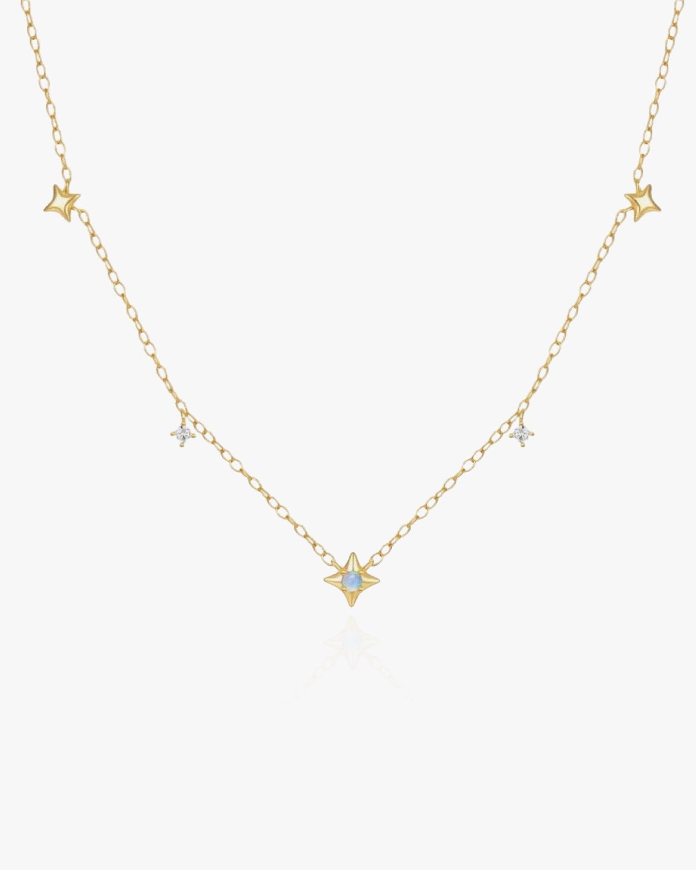 Dainty Necklace with Stars