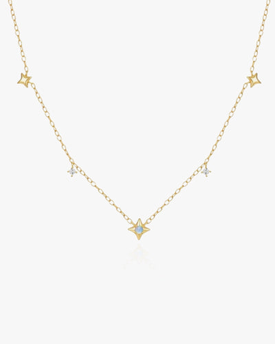 Dainty Necklace with Stars