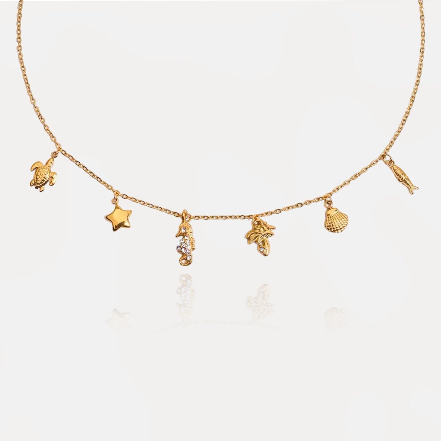 Dainty Summer Charms Necklace