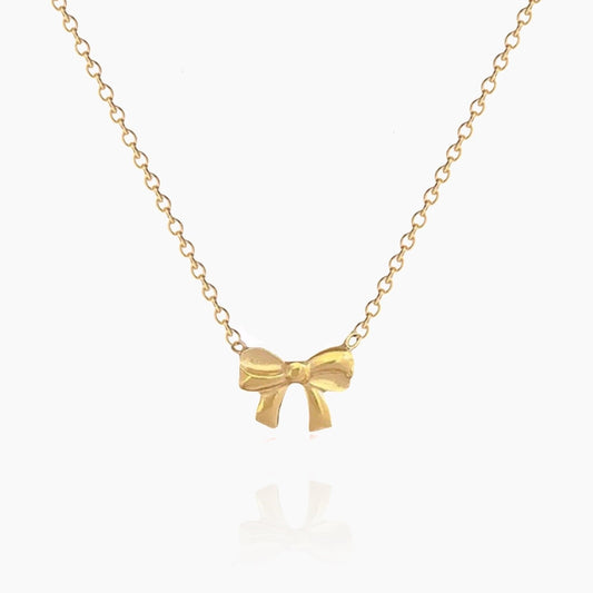 Delicate Bow Tie Necklace