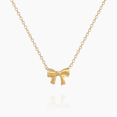 Delicate Bow Tie Necklace