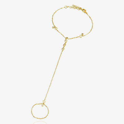 Delicate Crystal Hand Chain