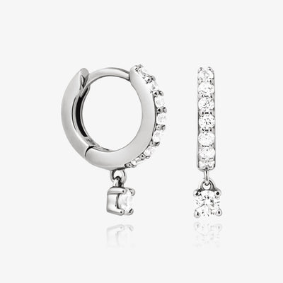 Diamond Cuff Earrings Set