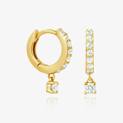 Diamond Cuff Earrings Set
